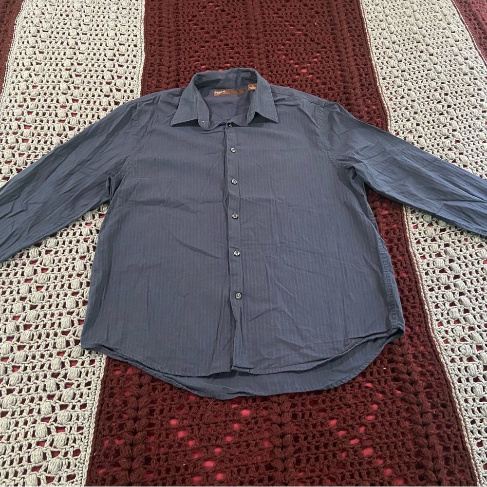 Perry Ellis Men's Charcoal Button Down Shirt